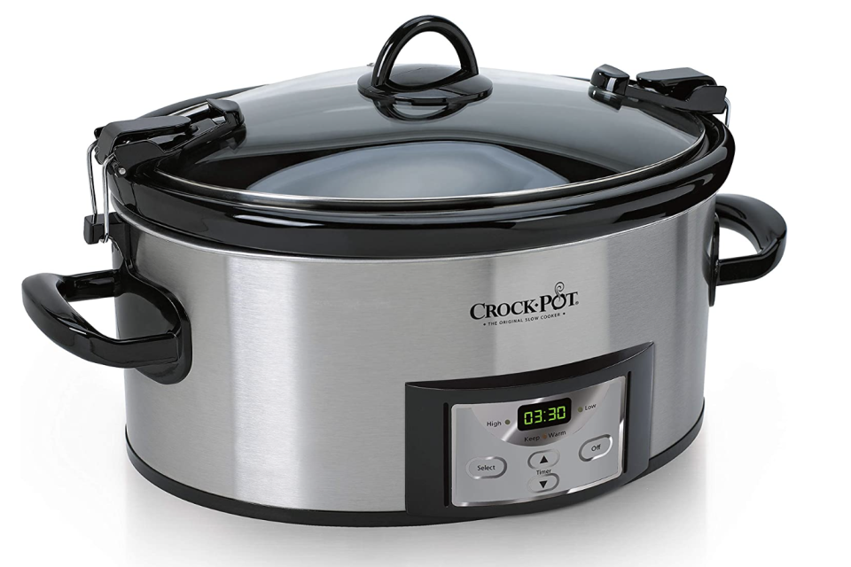 Crock-Pot 6-Quart Programmable Cook and Carry Oval Slow Cooker (photo via Amazon)