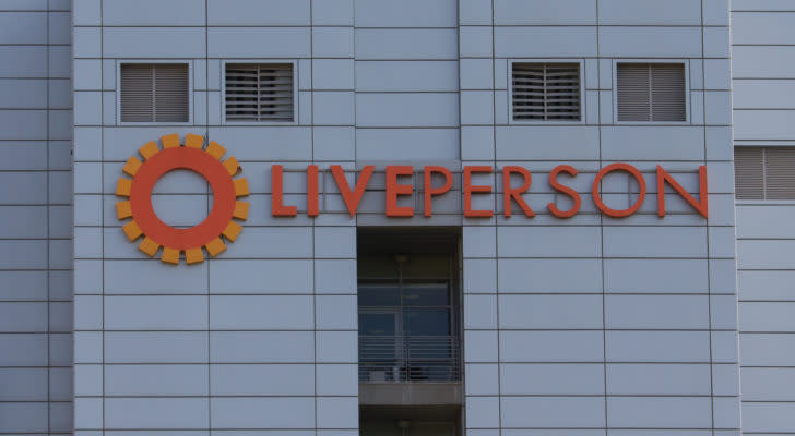 LivePerson (LPSN) logo on corporate building