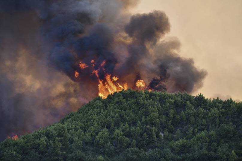 Giannis Spyrounis/ilialive.gr via AP