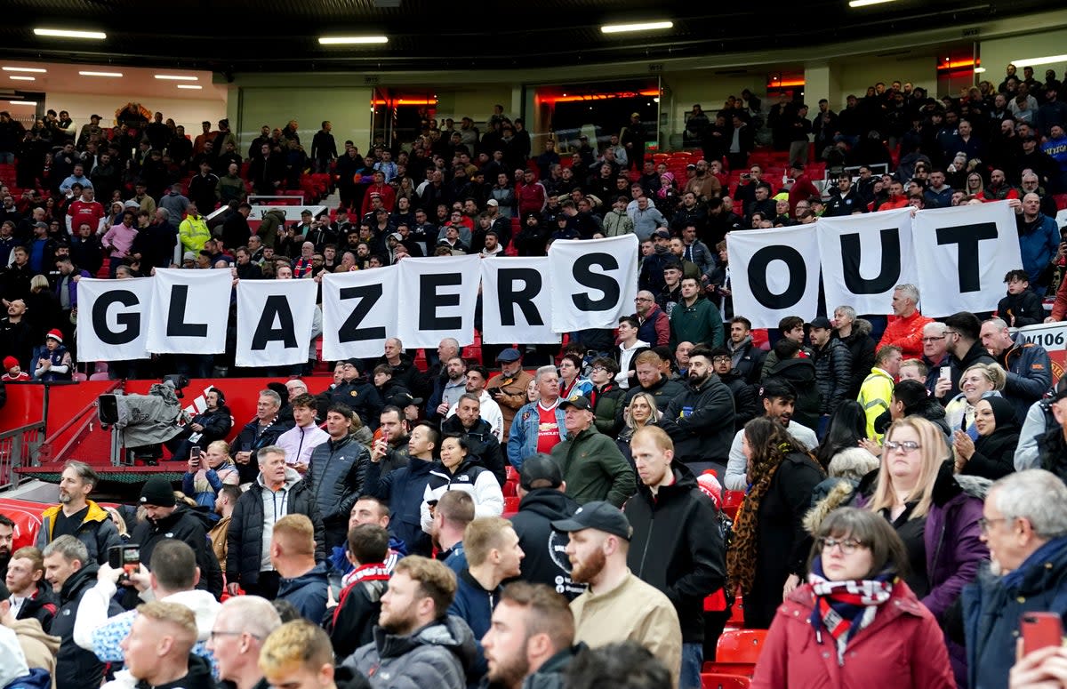 The Manchester United Supporters’ Trust believes failure is being rewarded at Old Trafford (Martin Rickett/PA) (PA Wire)