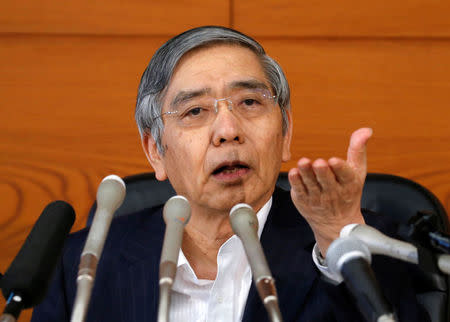 Bank of Japan (BOJ) Governor Haruhiko Kuroda attends a news conference at the BOJ headquarters in Tokyo, Japan, July 29, 2016. REUTERS/Kim Kyung-Hoon