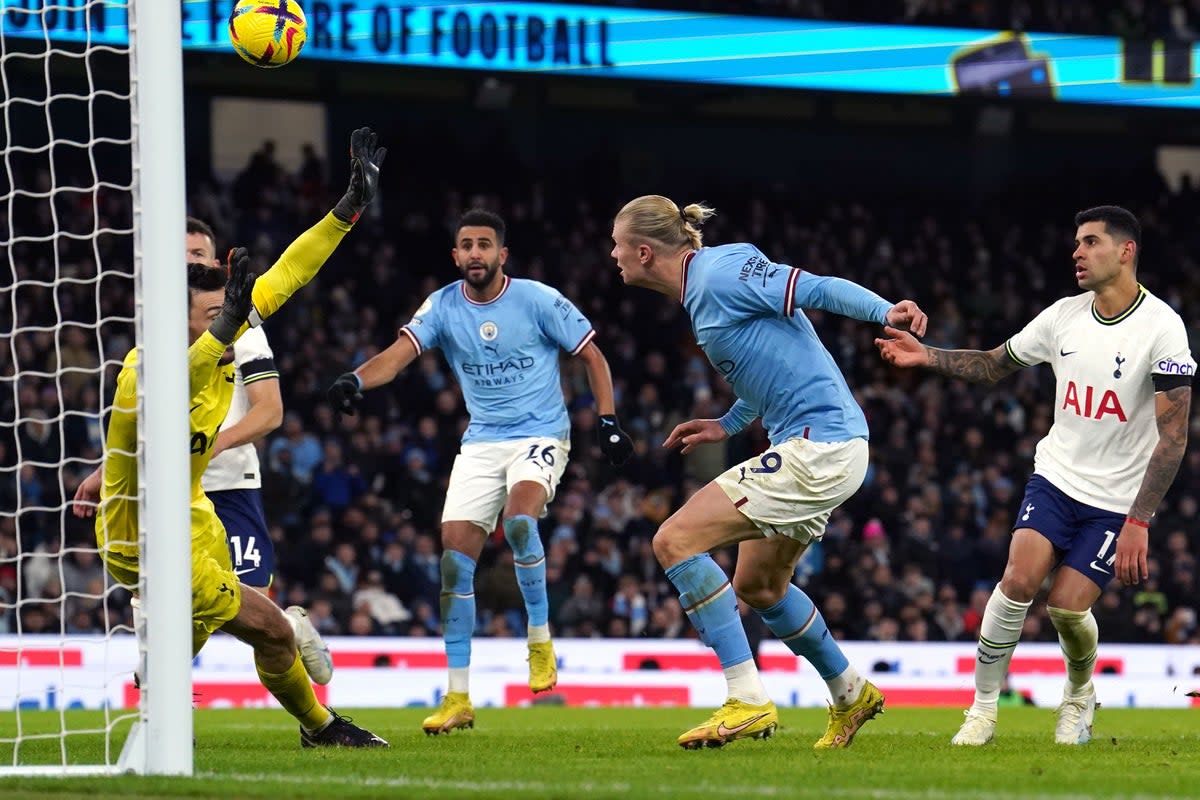 Tottenham conceded four goals in the second half to lose 4-2 at Manchester City (Martin Rickett/PA) (PA Wire)