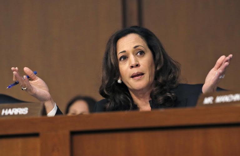 Male senators accused of interrupting Kamala Harris because of her gender