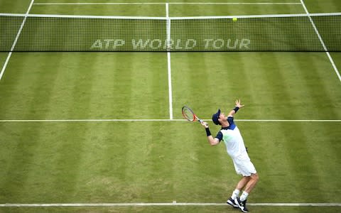 Andy Murray during day two of the Fever-Tree Championship at the Queens Club, London. PRESS ASSOCIATION Photo. Picture date: Tuesday June 19, 2018. See PA story TENNIS Queens. Photo credit should read: Steven Paston/PA Wire. RESTRICTIONS: Editorial use only, no commercial use without prior permission - Credit: PA