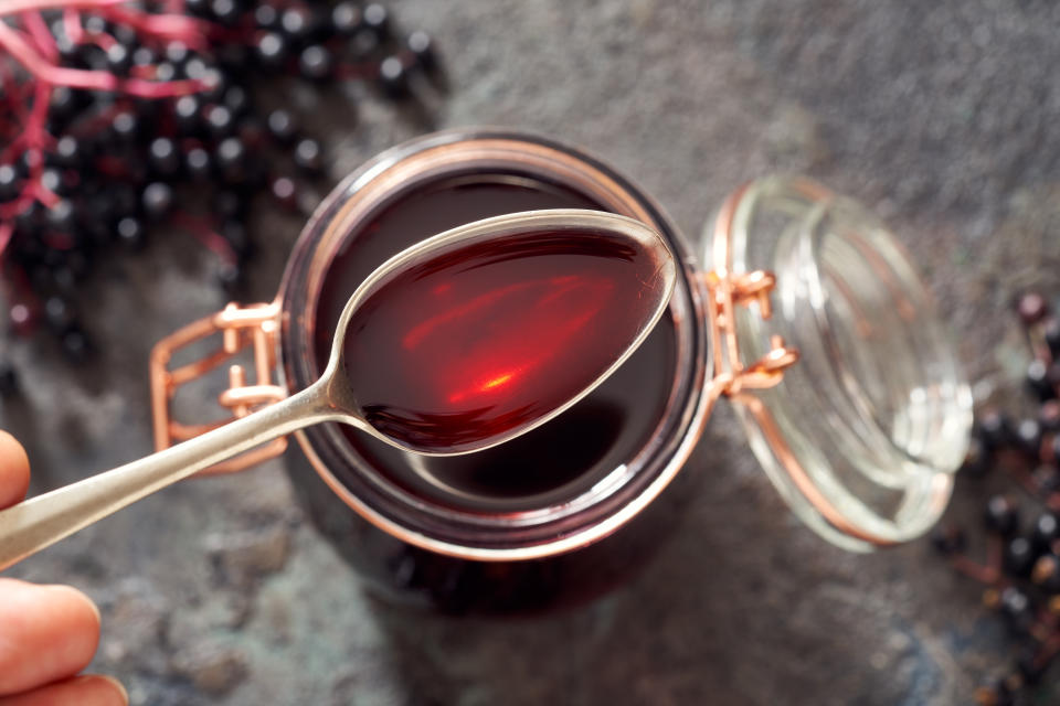 Elderberry, shown here in sauce form, has been used to treat colds, the flu and more in folk medicine for hundreds of years. 