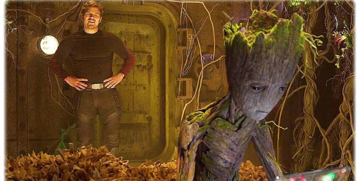 teenage groot in guardians of the galaxy 2