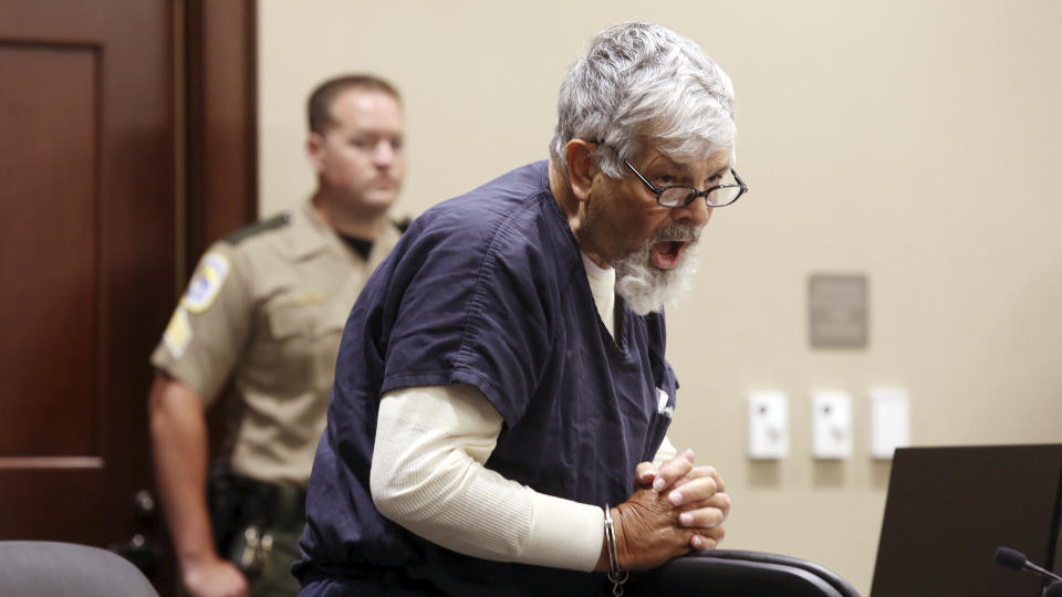 FILE - Frederick Hopkins speaks, June 11, 2020, during a hearing in Florence, S.C. Hopkins pleaded guilty Thursday, Oct. 12, 2023 to two counts of murder of five counts of attempted murder in exchange for prosecutors agreeing not to seek the death penalty (Matthew Christian/The Morning News via AP, file)