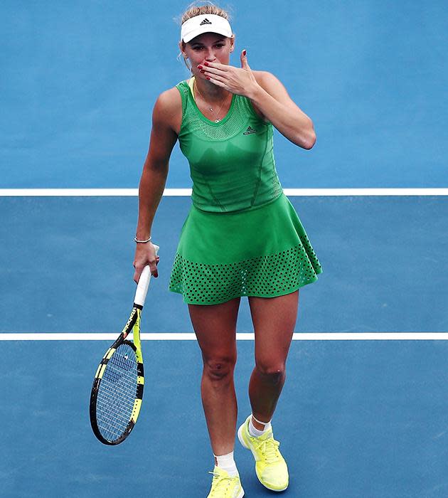 Caroline Wozniacki: Green and golden girl