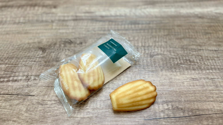 yellow buttery Madeleines