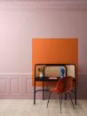 <p>Graphenstone’s paint has such strong eco-credentials that, as well as being entirely non-toxic and VOC-free, it actually absorbs CO2 thanks to their lime and mineral makeup. Colour consultant Betsy Smith has curated its uplifting Spring Summer 2022 palette, which is full of playful <a href="https://www.housebeautiful.com/uk/decorate/looks/g37289366/colour-combinations/" rel="nofollow noopener" target="_blank" data-ylk="slk:colour combinations;elm:context_link;itc:0;sec:content-canvas" class="link ">colour combinations</a> that aim to enhance wellbeing. Good for you and good for the planet – like as if you needed an excuse to redecorate.</p><p>Pictured: <a href="https://graphenstone-ecopaints.store/products/grafclean-interior-premium-colour" rel="nofollow noopener" target="_blank" data-ylk="slk:GrafClean matt emulsion;elm:context_link;itc:0;sec:content-canvas" class="link ">GrafClean matt emulsion</a> in Damask and Persimmon by Graphenstone, <a href="https://www.conranshop.co.uk/latis-desk.html#swatch-black+ash" rel="nofollow noopener" target="_blank" data-ylk="slk:Latis Desk;elm:context_link;itc:0;sec:content-canvas" class="link ">Latis Desk</a> by The Conran Shop</p>