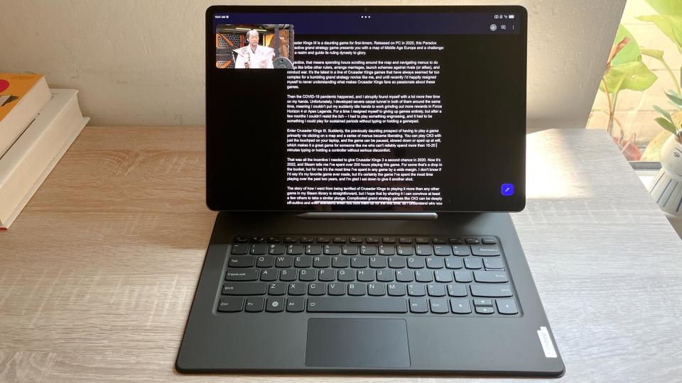 Lenovo Tab Extreme review unit on a desk