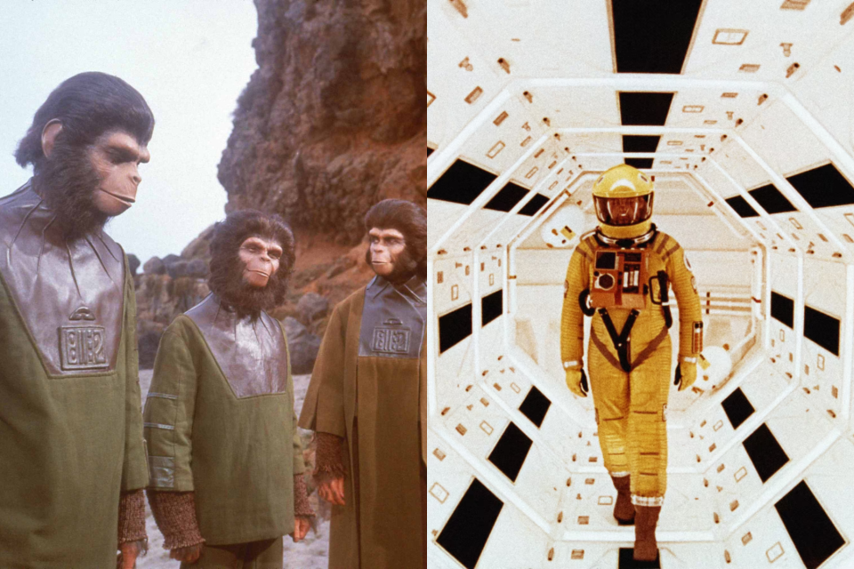 "Planet of the Apes" and "2001: A Space Odyssey" both came out Apr. 3, 1968.
