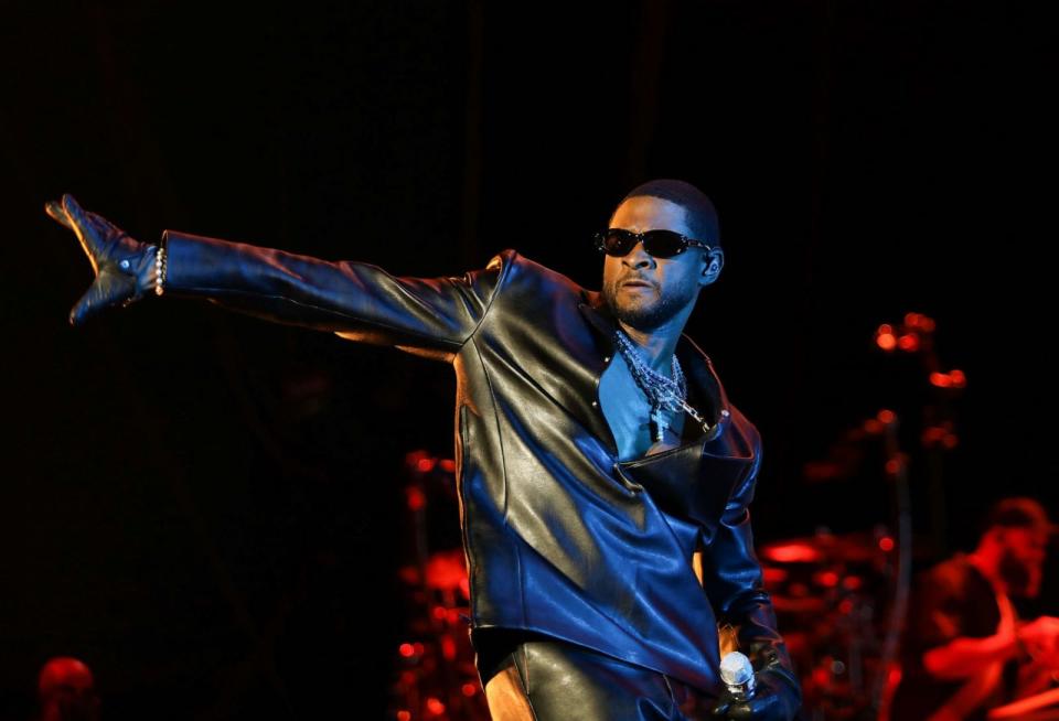 PHOTO: Usher during the Lovers & Friends music festival at the Las Vegas Festival Grounds on May 06, 2023 in Las Vegas. (Kaitlyn Morris/FilmMagic via Getty Images)