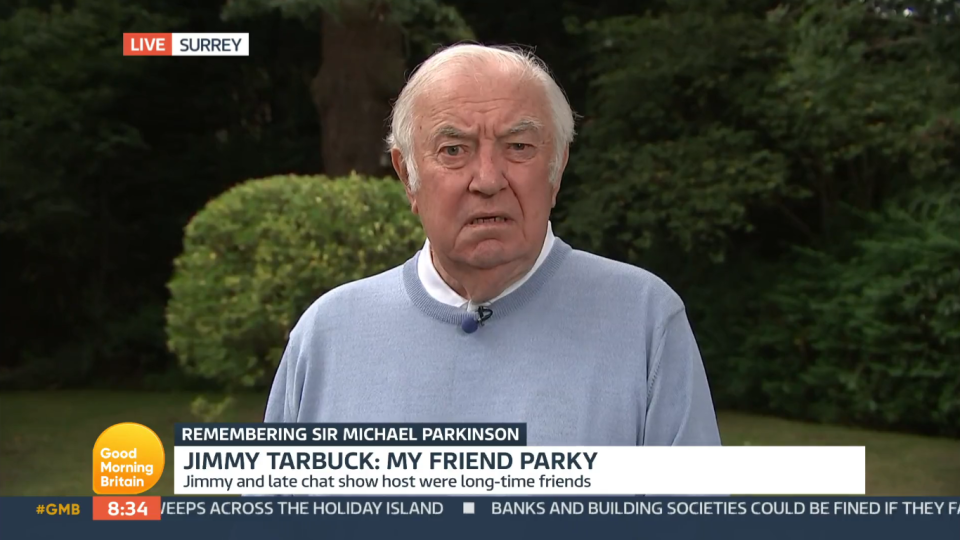 Jimmy Tarbuck paid tribute to Michael Parkinson. (ITV screengrab)