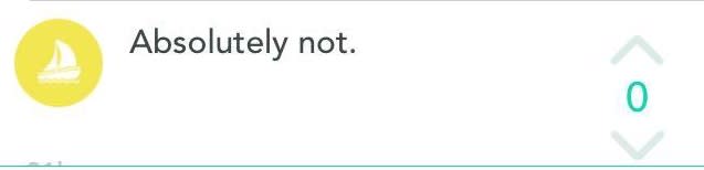 screenshot from yik yak