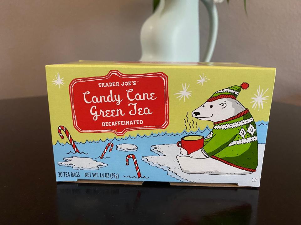 Trader Joe's candy-cane green tea