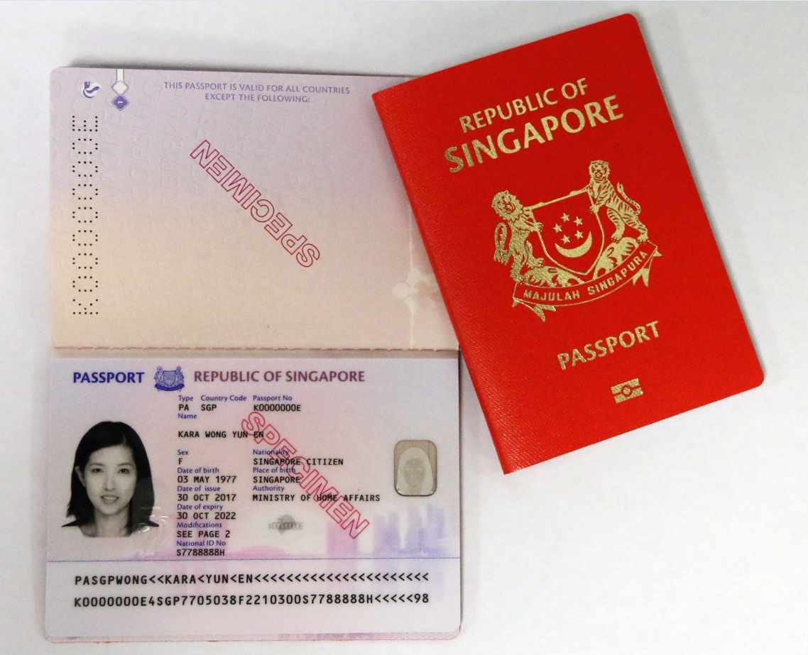 The new design for the Singapore passport. (Photo: ICA)