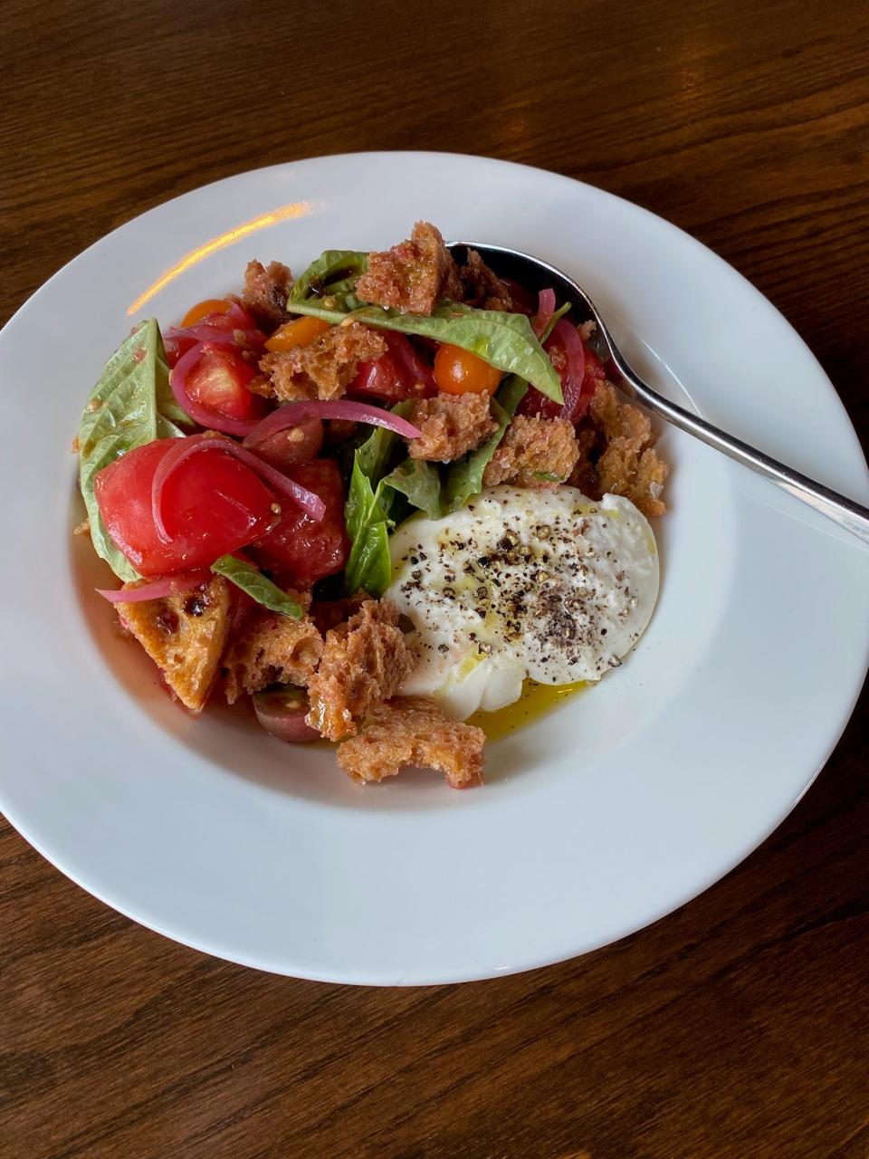 Panzanella at bar Vetti restaurant in Louisville's NuLu neighborhood.