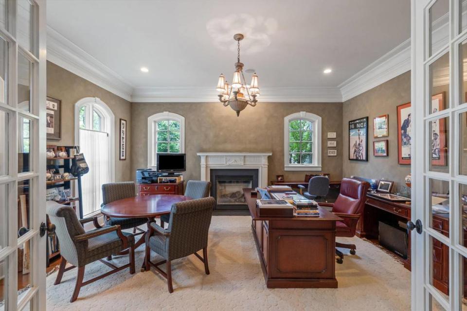 An office in the Calipari house, now listed for $3.99 million.