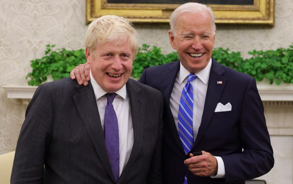 Boris Johnson with Joe Biden in the White House - Andrew Parsons / No10 Downing Street