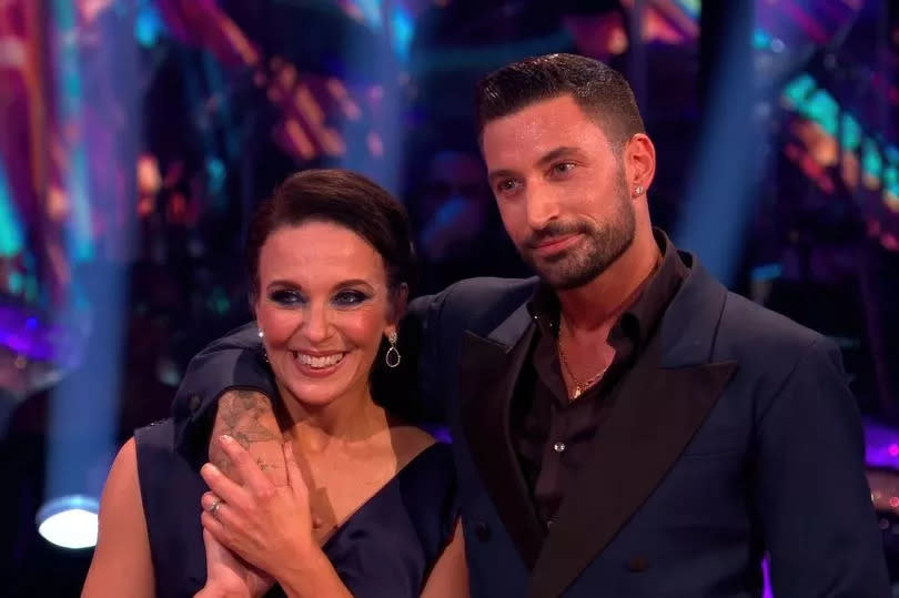 Pic shows: Strictly Come Dancing 2023
Amanda Abbington has quite seen here with dance partner Giovanni Pernice