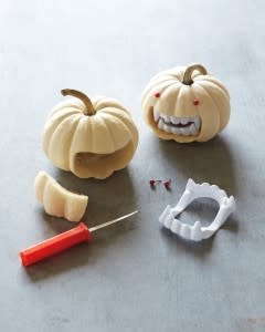 Mini vampire pumpkins