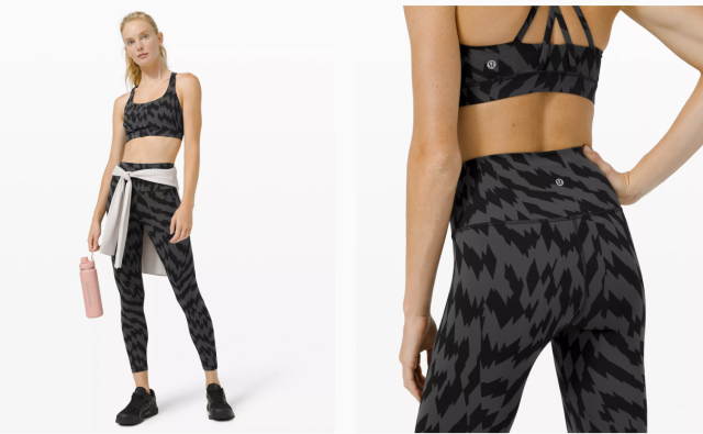 LULULEMON Wunder Train Hi-Rise Tight 25 (Black Camo, 14)