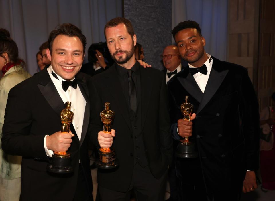 Ben Proudfoot, Mstyslav Chernov and Kris Bowers 96th Annual Academy Awards, Governors Ball, Los Angeles, California, USA - 10 Mar 2024