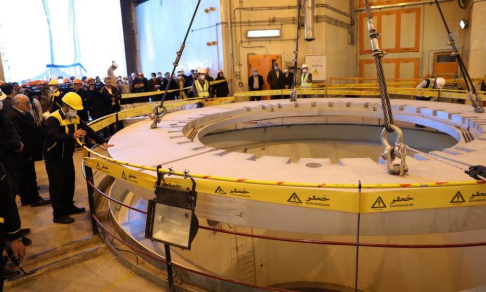 The heavy water reactor at Arak in December last year