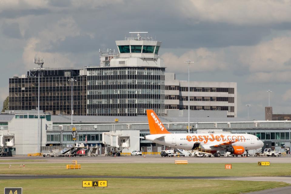 Manchester was expecting to handle around 600 flights and 100,000 passengers today (Getty Images)