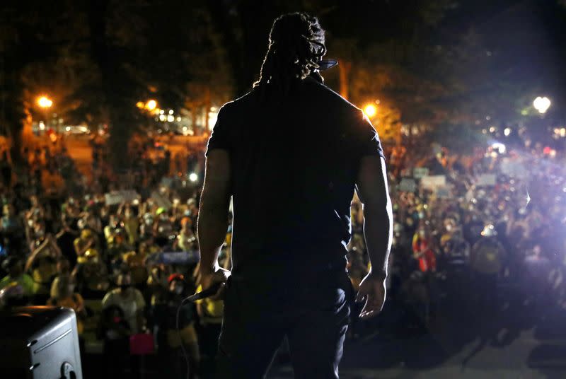 FILE PHOTO: Protest against racial inequality in Portland