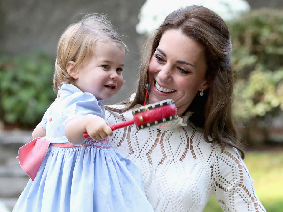 <p>The little royal played with a toy while having a playdate on her first royal tour of Canada.</p>