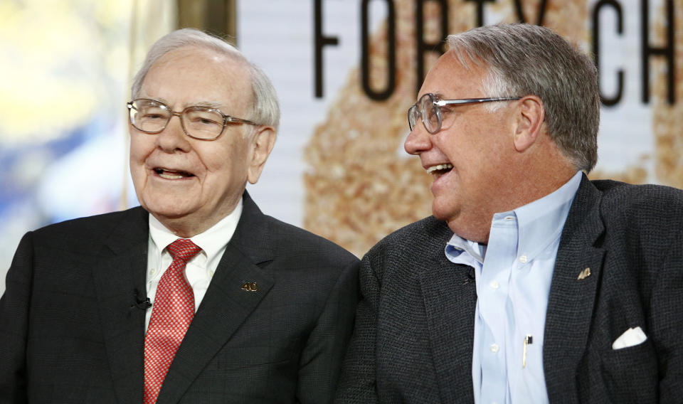 Today -- Pictured: (left) Warren Buffett and Howard G. Buffett appear on NBC News 