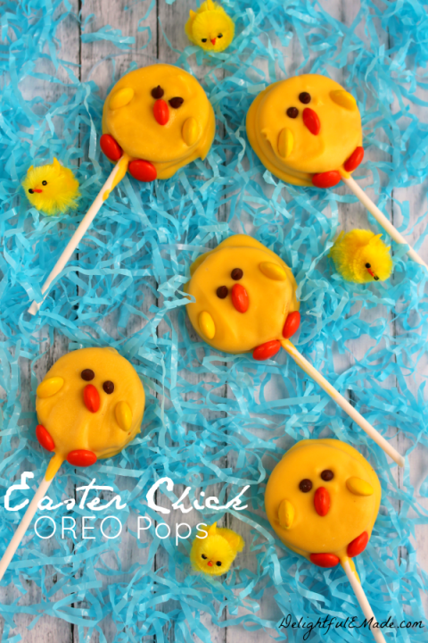 Easter Chick Oreo Pops