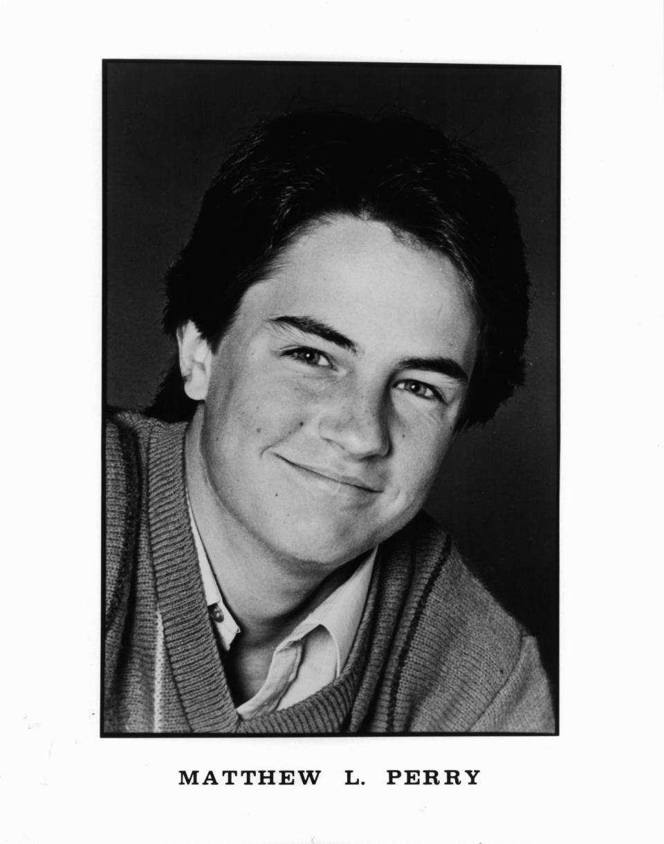 Matthew Perry, circa 1985. / Credit: Getty Images