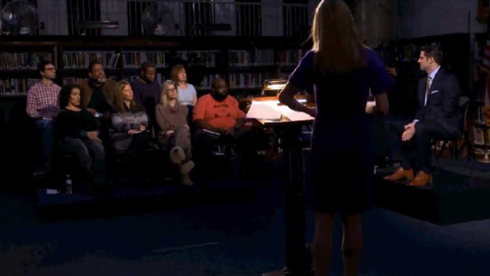 The panel of eight jurors listen as prosecutor Anna-Sigga Nicolazzi makes her case.  / Credit: CBS News