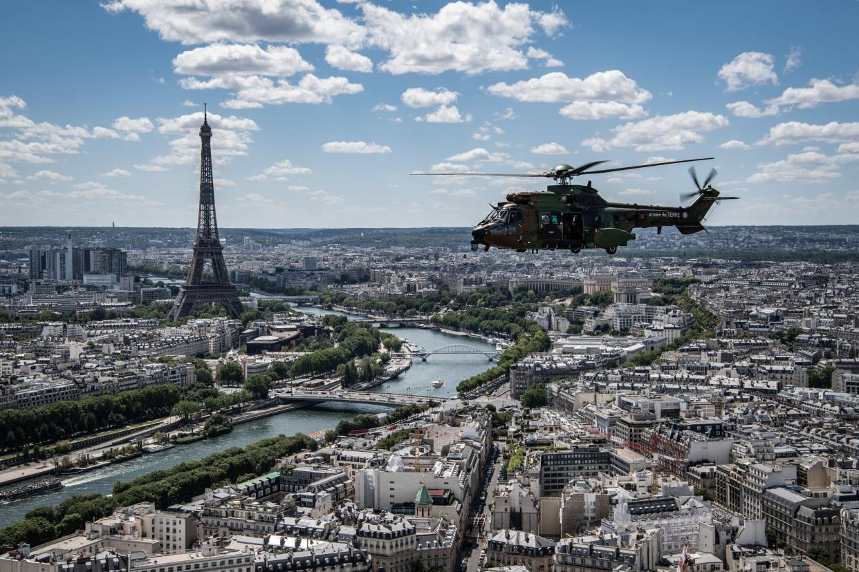 La répétition du défilé aérien, le 9 juillet 2020 - BERTRAND GUAY / AFP