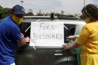 Protest against Brazil's President Jair Bolsonaro in Sao Paulo