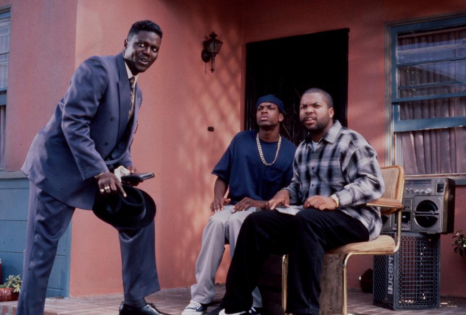 Bernie Mac, Chris Tucker and Ice Cube in "Friday"