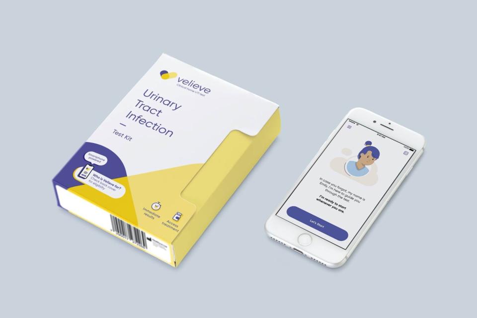The Velieve app guides you through the testing process (Healthy.io Ltd)
