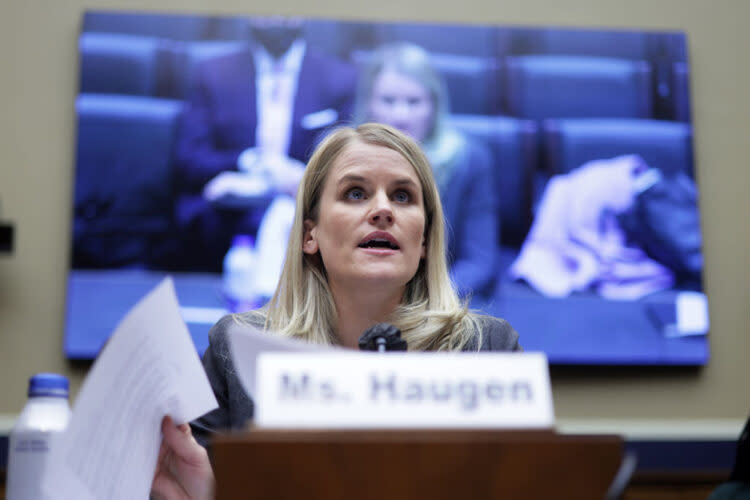 Former Facebook employee Frances Haugen (Getty Images)