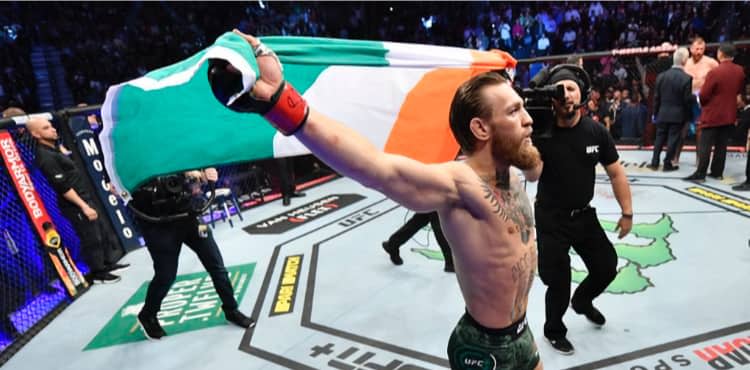 Conor McGregor Irish Flag at UFC 246