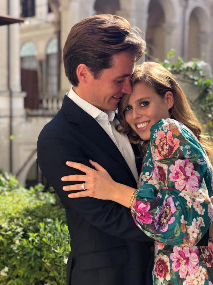 Princess Beatrice with Edoardo Mapelli Mozzi.