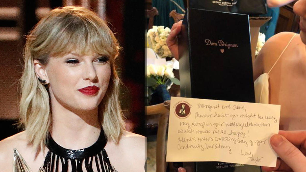Taylor Swift Surprises Newlywed Couple With This Sweet T