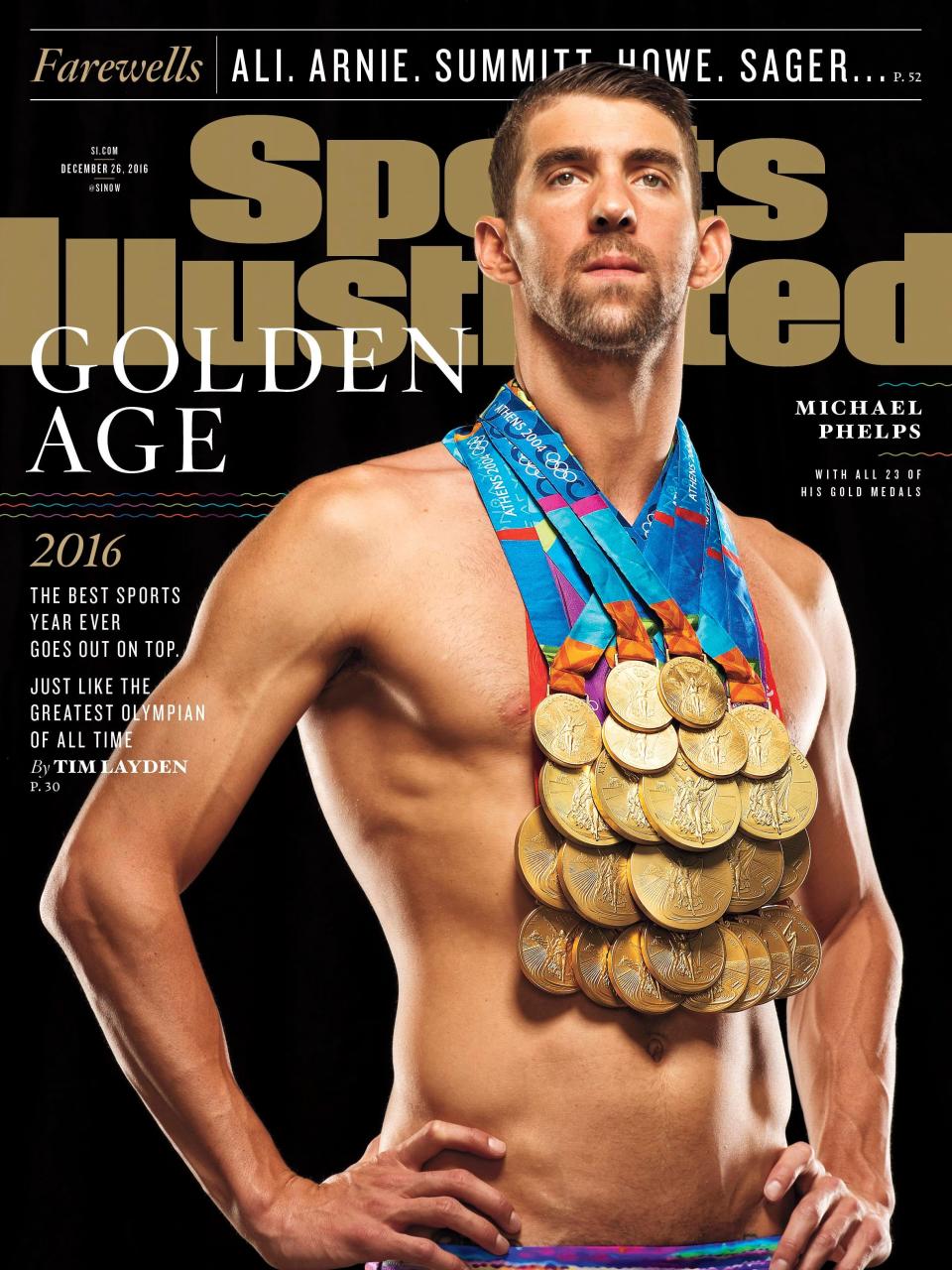 Michael Phelps 2016 Sports Illustrated cover.
