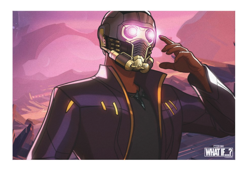 T'Challa as Star Lord Canvas Print