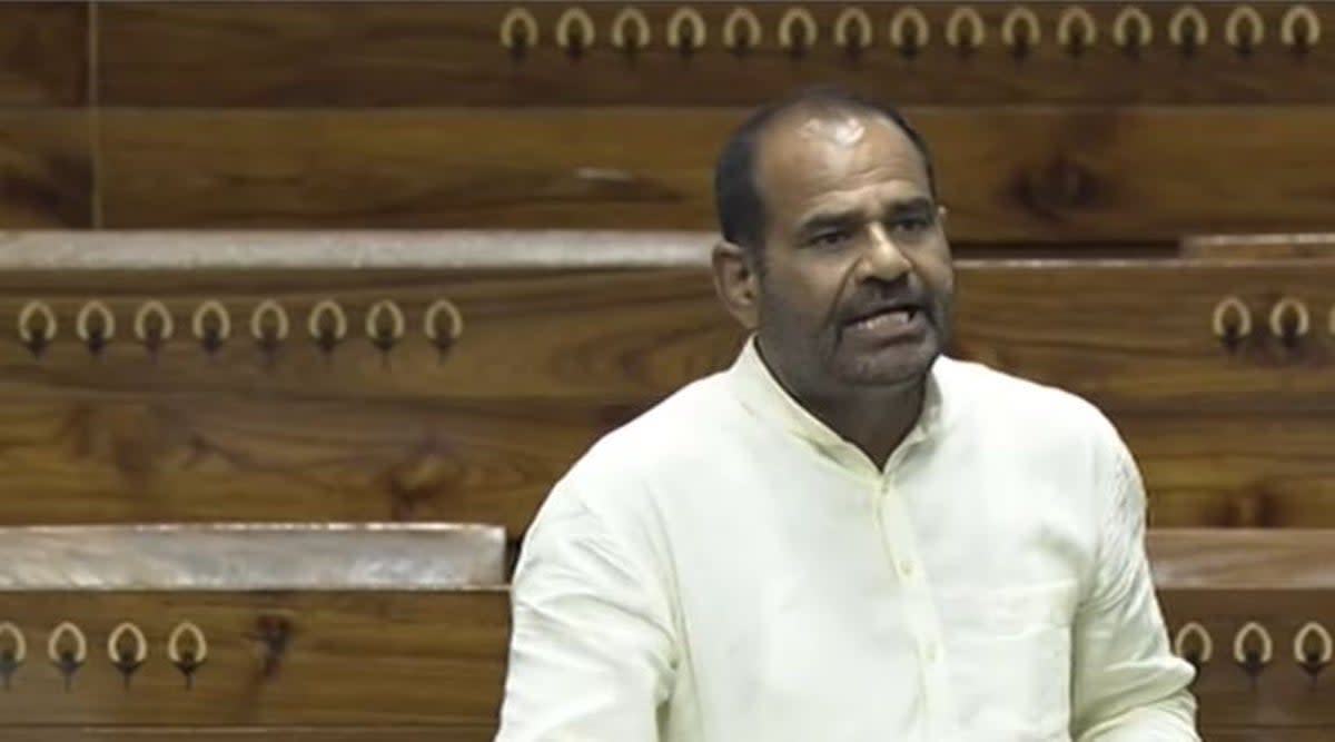 Bharatiya Janata Party lawmaker Ramesh Bidhuri in Lok Sabha (Screengrab/ CNN-News18)