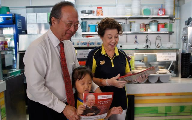 Tan Cheng Bock at his homeground