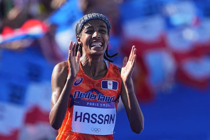 Hassan wins women's marathon to follow 5,000m and 10,000m bronze