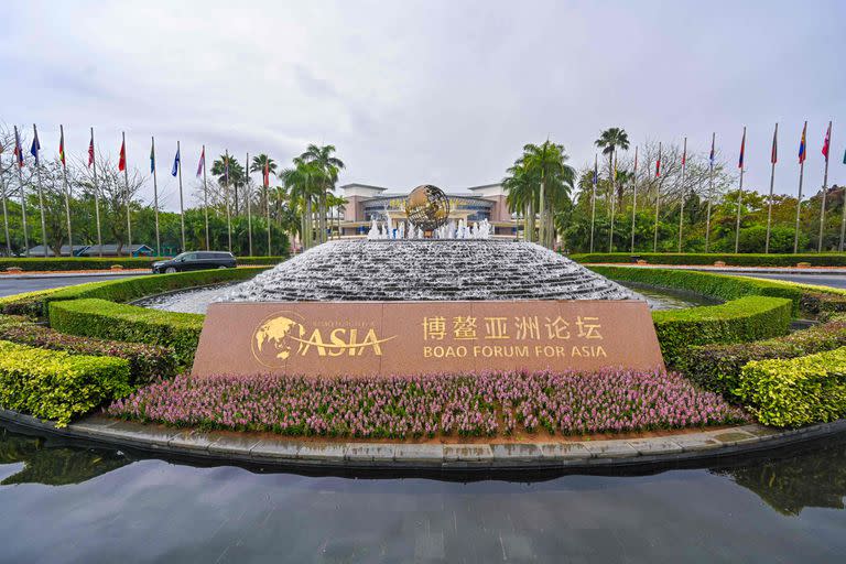 Esta foto tomada el 27 de marzo de 2023 muestra una vista general del Centro Internacional de Conferencias del Foro de Boao para Asia (BFA) en Boao, en la provincia de Hainan, en el sur de China.